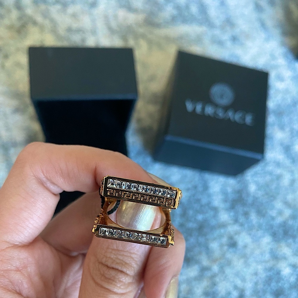 Versace Virtus Crystal Ring Size (IT): 15